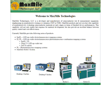 Tablet Screenshot of maxmiletech.com